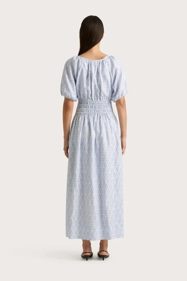 Women Faithfull The Brand Dresses Geriba Maxi Dress Leilani Mid Blue
