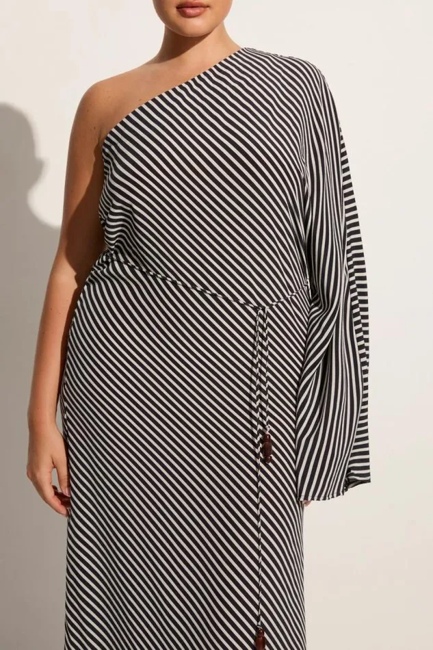Women Faithfull The Brand Dresses Gino Maxi Dress Toscano Stripe Black