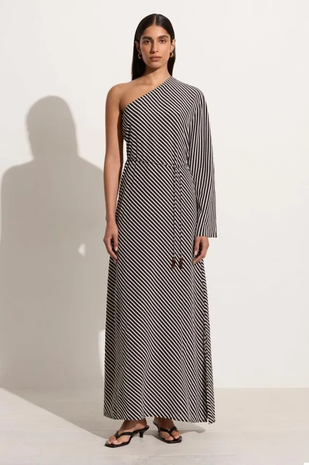 Women Faithfull The Brand Dresses Gino Maxi Dress Toscano Stripe Black