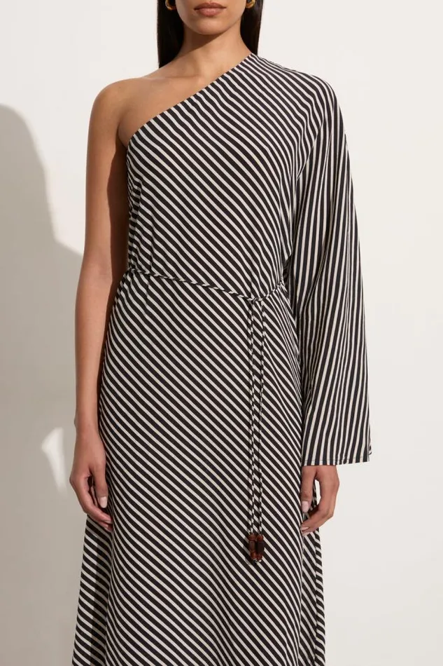 Women Faithfull The Brand Dresses Gino Maxi Dress Toscano Stripe Black