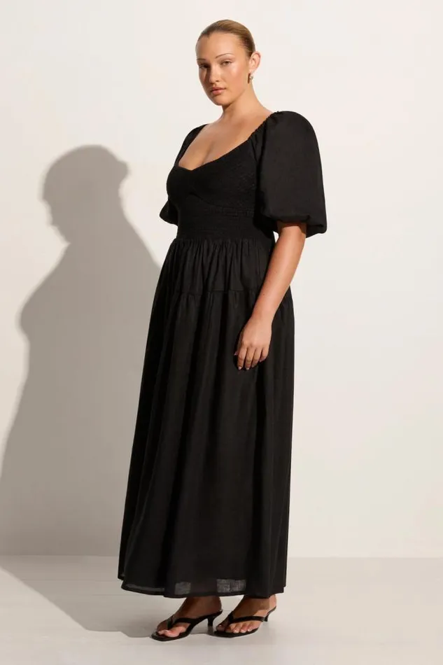 Women Faithfull The Brand Dresses Rosarico Midi Dress Black