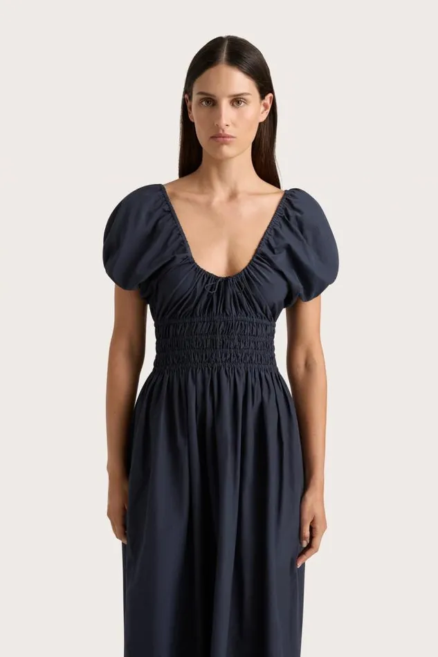 Women Faithfull The Brand Dresses Seine Midi Dress Midnight