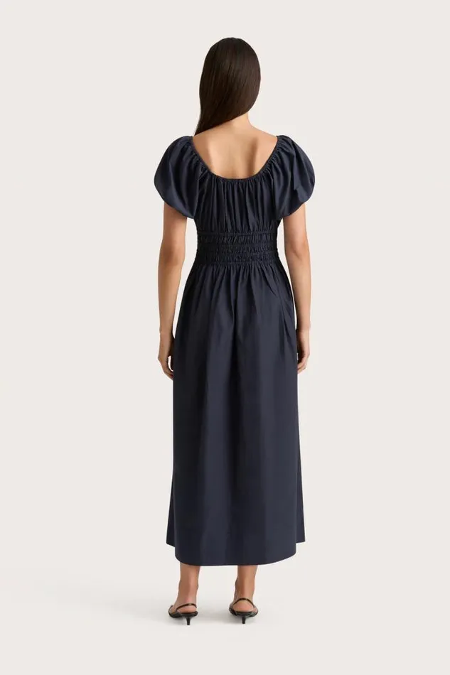 Women Faithfull The Brand Dresses Seine Midi Dress Midnight