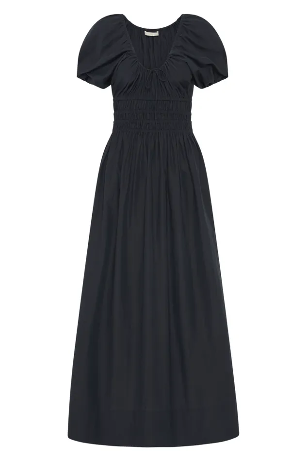 Women Faithfull The Brand Dresses Seine Midi Dress Midnight