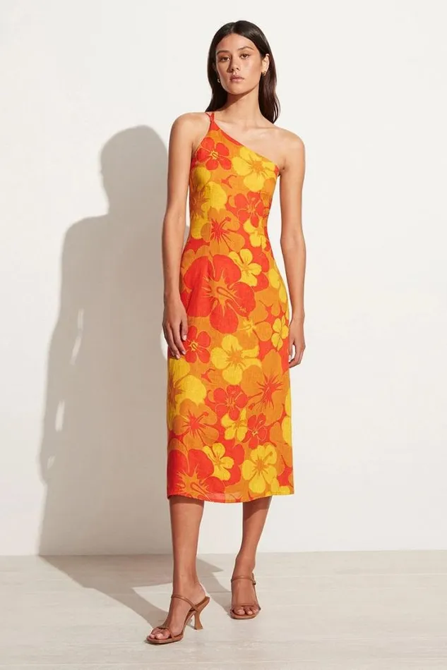 Women Faithfull The Brand Dresses Soko Midi Dress Surfs Up Floral Print 8211 Final Sale