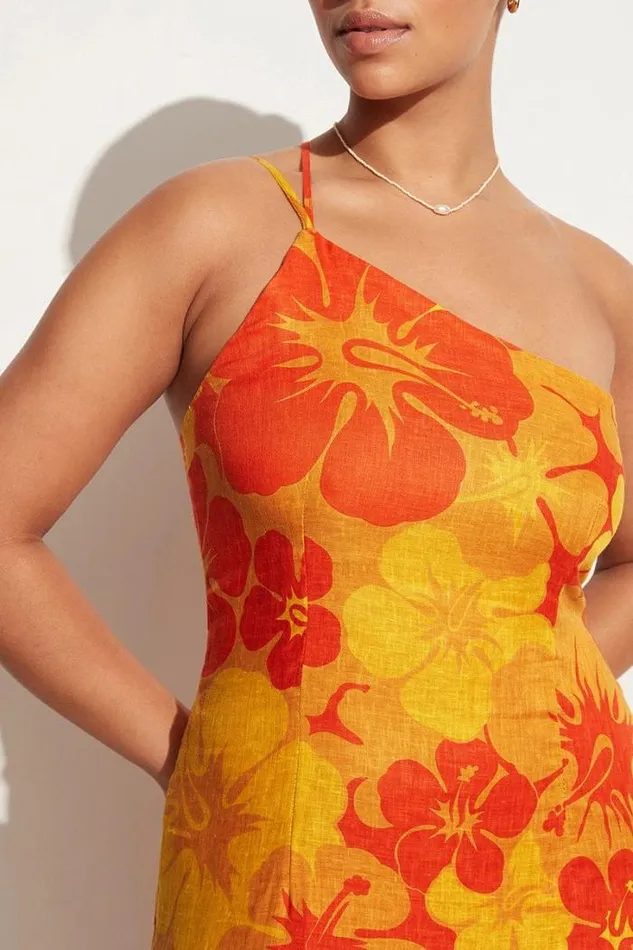 Women Faithfull The Brand Dresses Soko Midi Dress Surfs Up Floral Print 8211 Final Sale