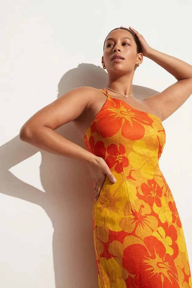 Women Faithfull The Brand Dresses Soko Midi Dress Surfs Up Floral Print 8211 Final Sale
