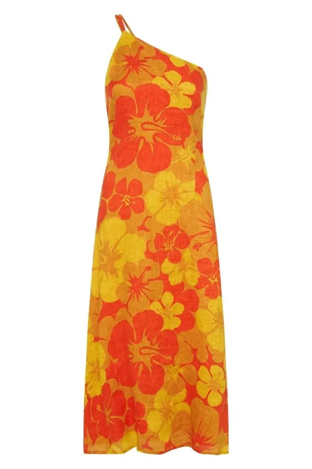 Women Faithfull The Brand Dresses Soko Midi Dress Surfs Up Floral Print 8211 Final Sale