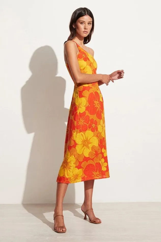 Women Faithfull The Brand Dresses Soko Midi Dress Surfs Up Floral Print 8211 Final Sale