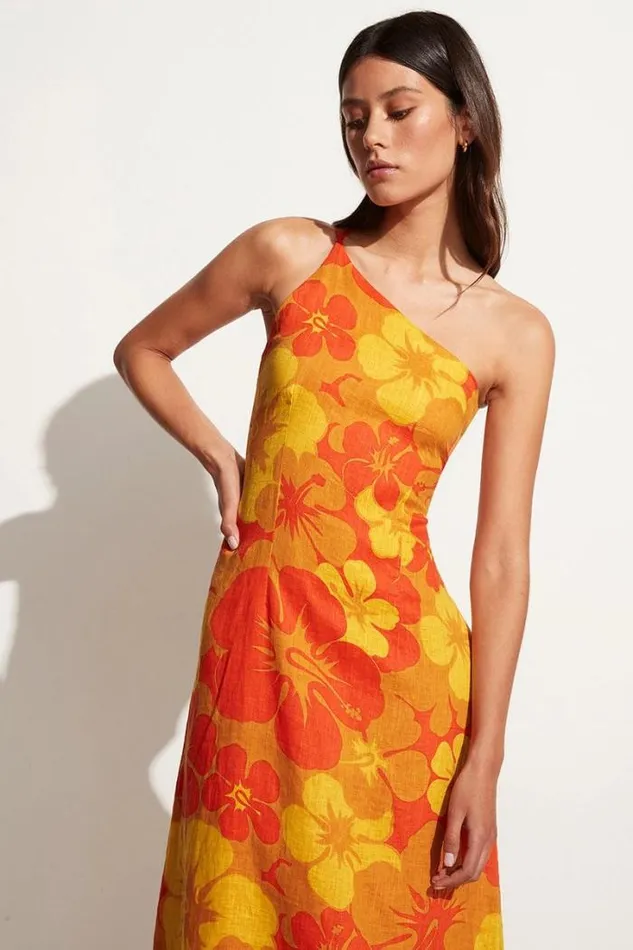 Women Faithfull The Brand Dresses Soko Midi Dress Surfs Up Floral Print 8211 Final Sale
