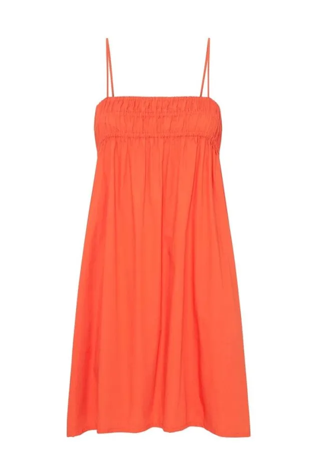 Women Faithfull The Brand Dresses Vairei Mini Dress Morange 8211 Final Sale