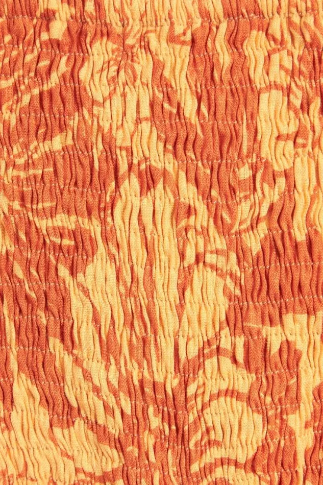 Women Faithfull The Brand Mini Dresses Luana Mini Dress Zani Floral Print Burnt Orange 8211 Final Sale