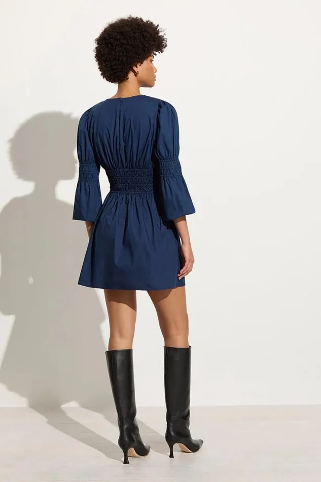 Women Faithfull The Brand Mini Dresses Noria Mini Dress Midnight Blue