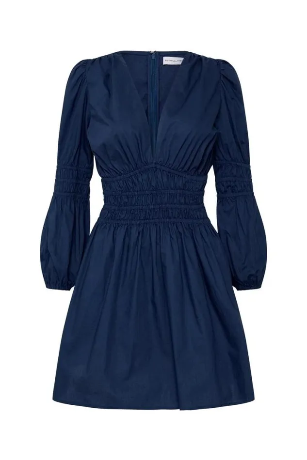 Women Faithfull The Brand Mini Dresses Noria Mini Dress Midnight Blue