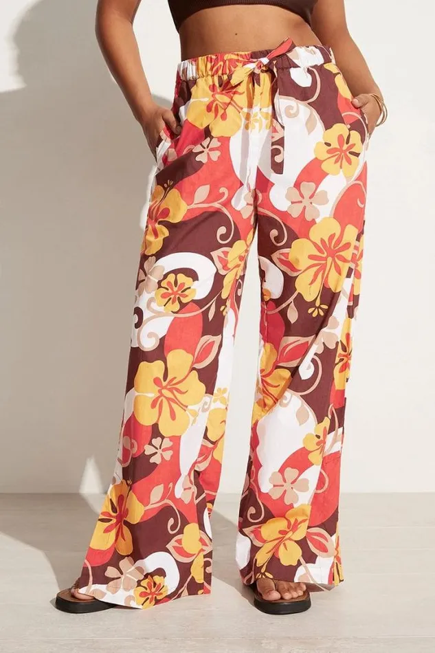 Women Faithfull The Brand Pants Celvia Pant Ulani Floral Print 8211 Final Sale
