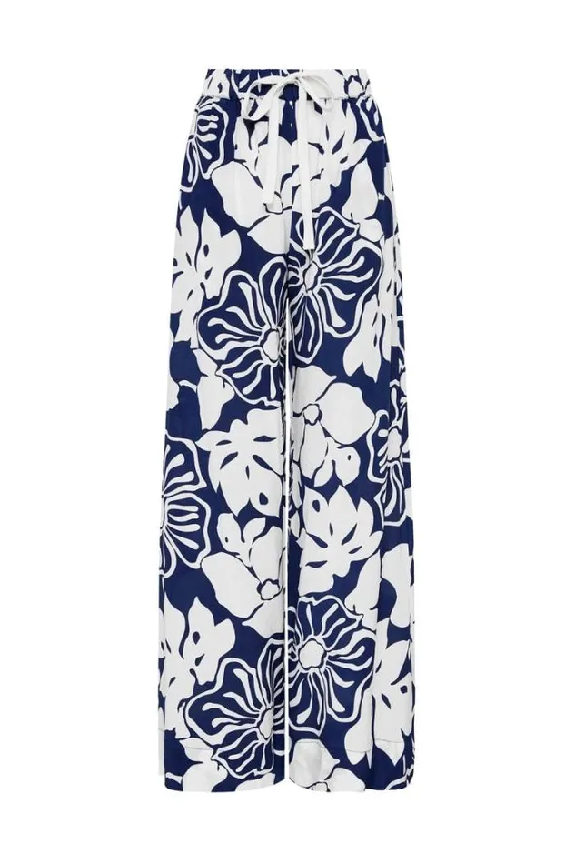 Women Faithfull The Brand Pants Kartika Pant Mica Floral Navy