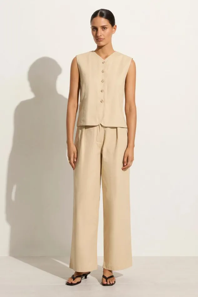 Women Faithfull The Brand Pants Udine Pant Bleached Sand