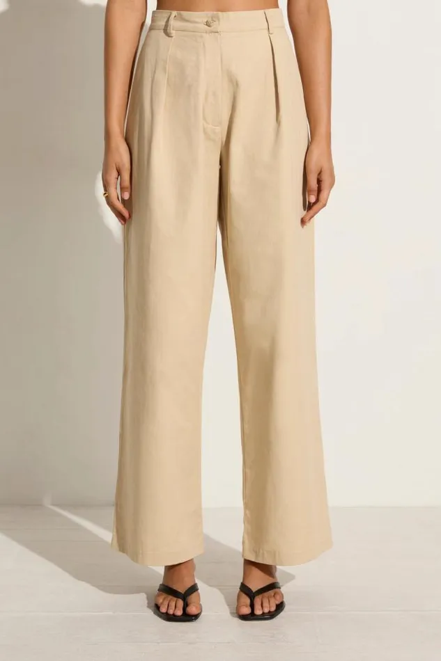 Women Faithfull The Brand Pants Udine Pant Bleached Sand