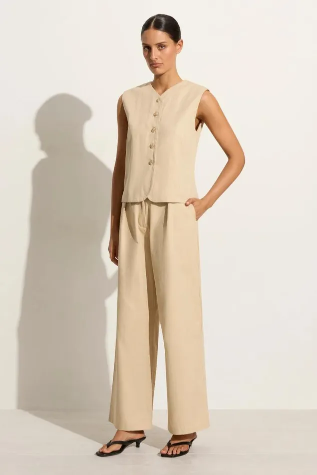 Women Faithfull The Brand Pants Udine Pant Bleached Sand