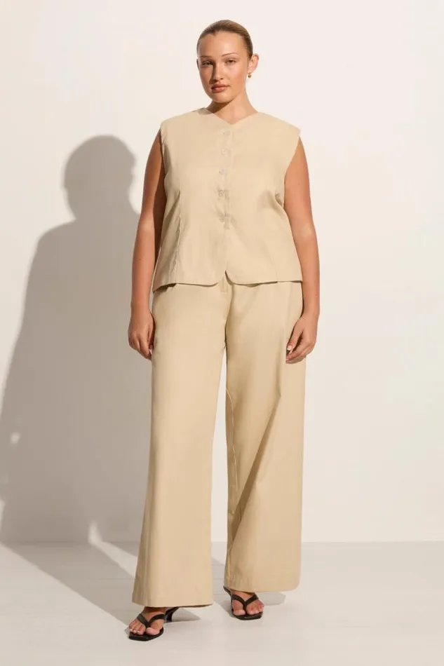 Women Faithfull The Brand Pants Udine Pant Bleached Sand