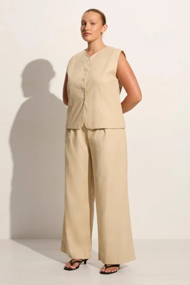 Women Faithfull The Brand Pants Udine Pant Bleached Sand