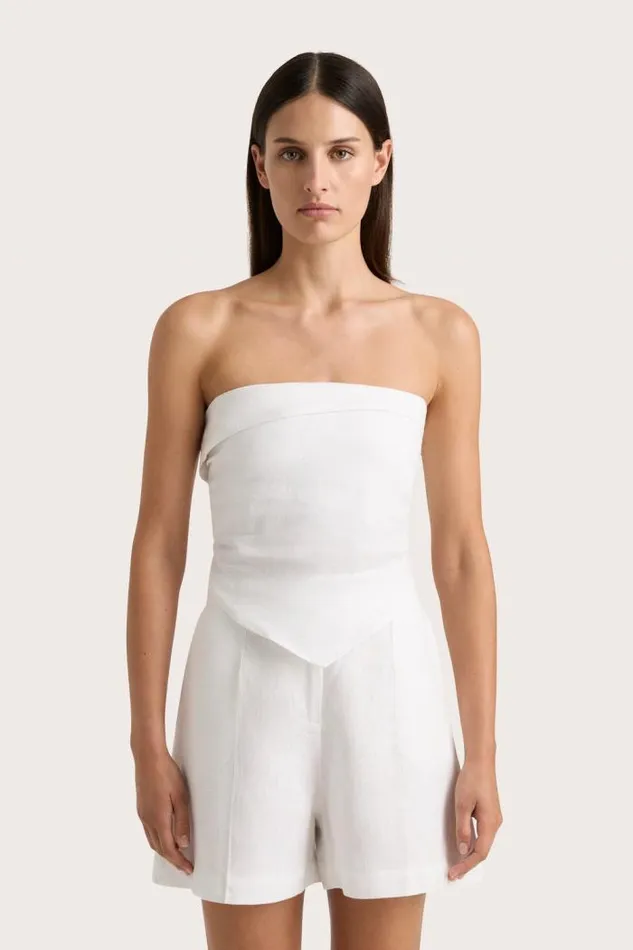 Women Faithfull The Brand Skirts and Shorts Antibes Short White