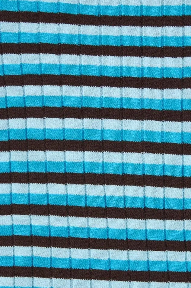 Women Faithfull The Brand Skirts and Shorts Naja Knit Skirt Blue Stripes 8211 Final Sale