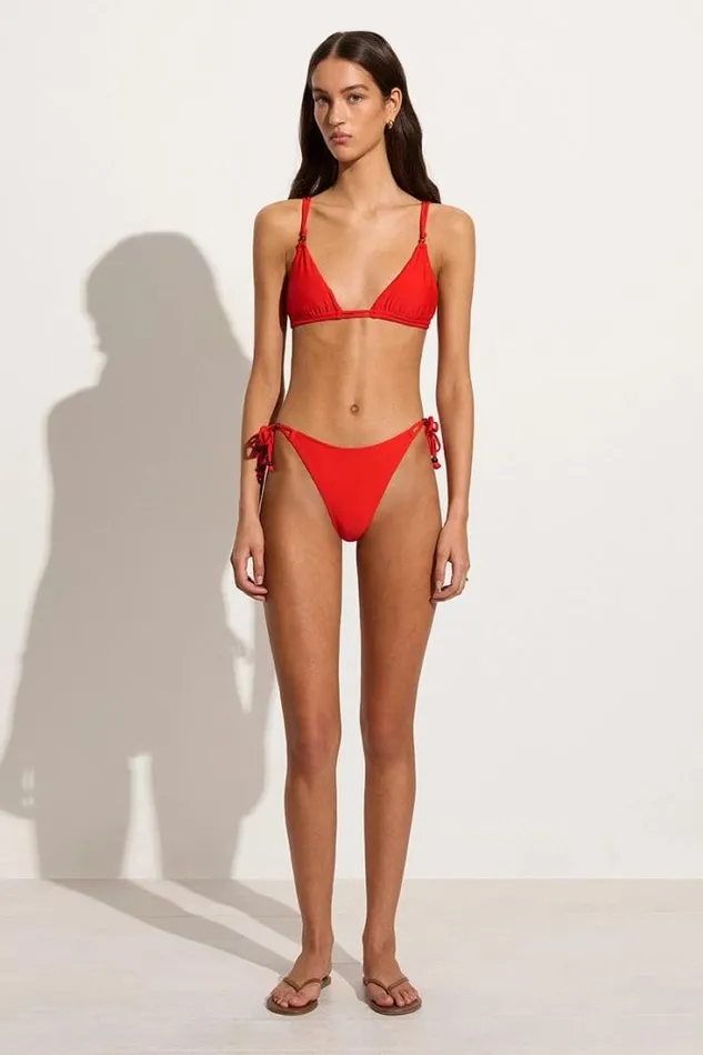 Women Faithfull The Brand Swim El Bajio Bikini Top Salsa