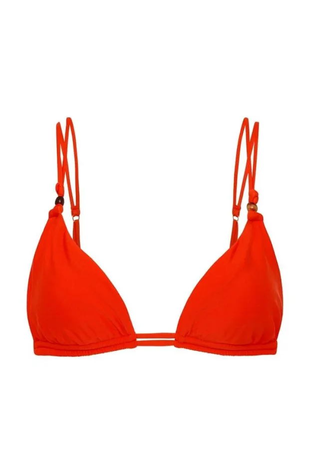 Women Faithfull The Brand Swim El Bajio Bikini Top Salsa