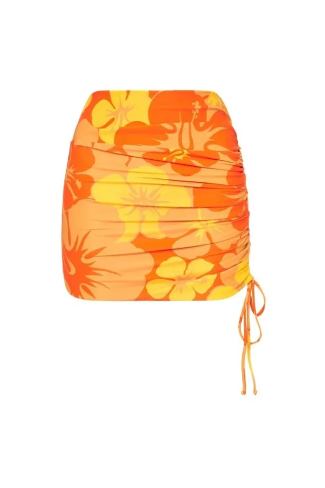 Women Faithfull The Brand Swim Noa Skirt Surfs Up Floral Print 8211 Final Sale