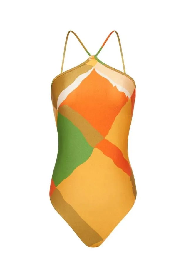 Women Faithfull The Brand Swim Vida One Piece Costa Smeralda Print 8211 Final Sale