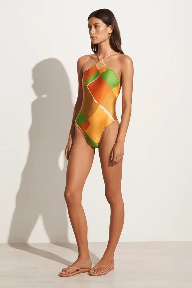 Women Faithfull The Brand Swim Vida One Piece Costa Smeralda Print 8211 Final Sale