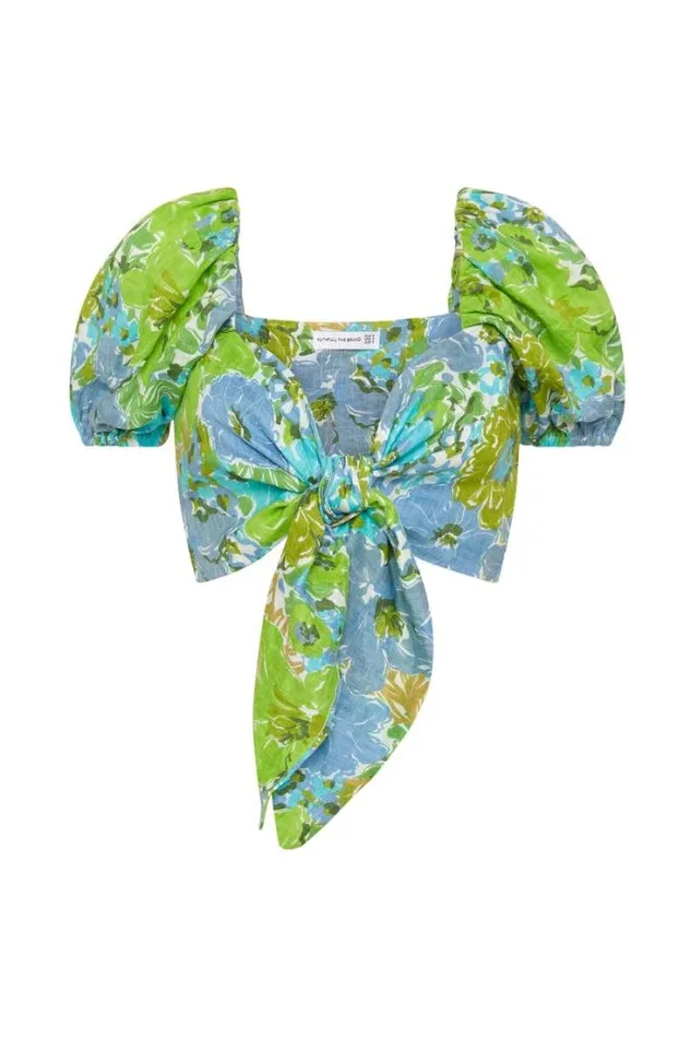 Women Faithfull The Brand Tops Eva Top San Benedetto Floral Print 8211 Final Sale