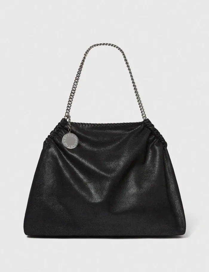 Women Falabella Drawstring Tote Bag Black Stella McCartney Tote Bags
