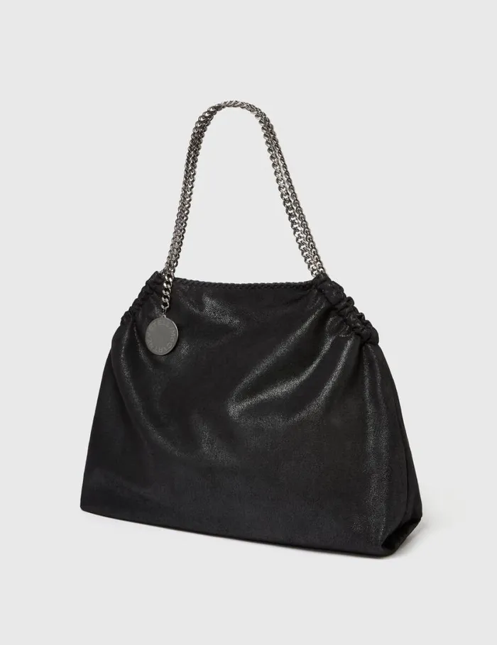 Women Falabella Drawstring Tote Bag Black Stella McCartney Tote Bags