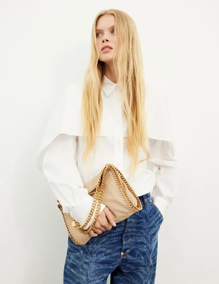 Women Falabella Mini Tote Bag Butter Cream Stella McCartney Mini Bags And Clutches Women Falabella Mini Tote Bag Butter Cream Stella McCartney Mini Bags And Clutches