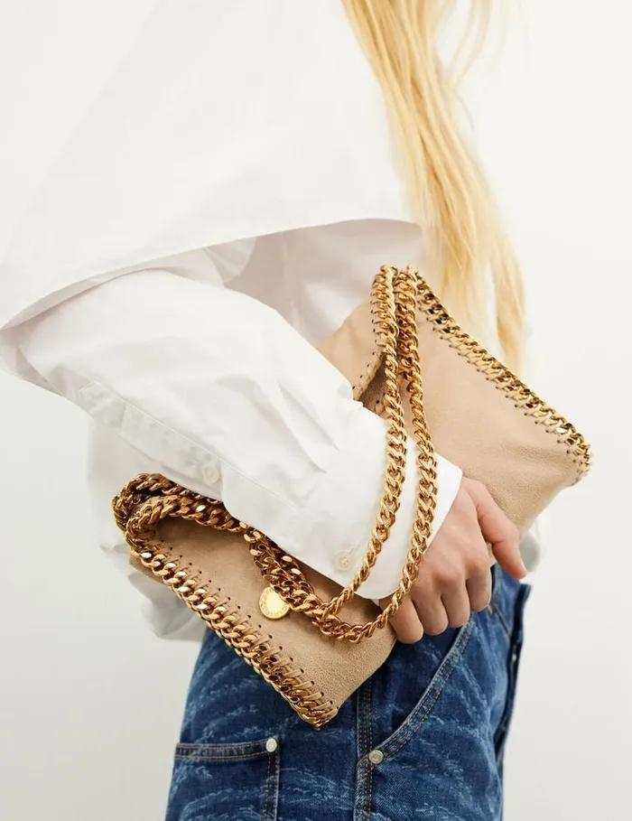 Women Falabella Mini Tote Bag Butter Cream Stella McCartney Mini Bags And Clutches Women Falabella Mini Tote Bag Butter Cream Stella McCartney Mini Bags And Clutches