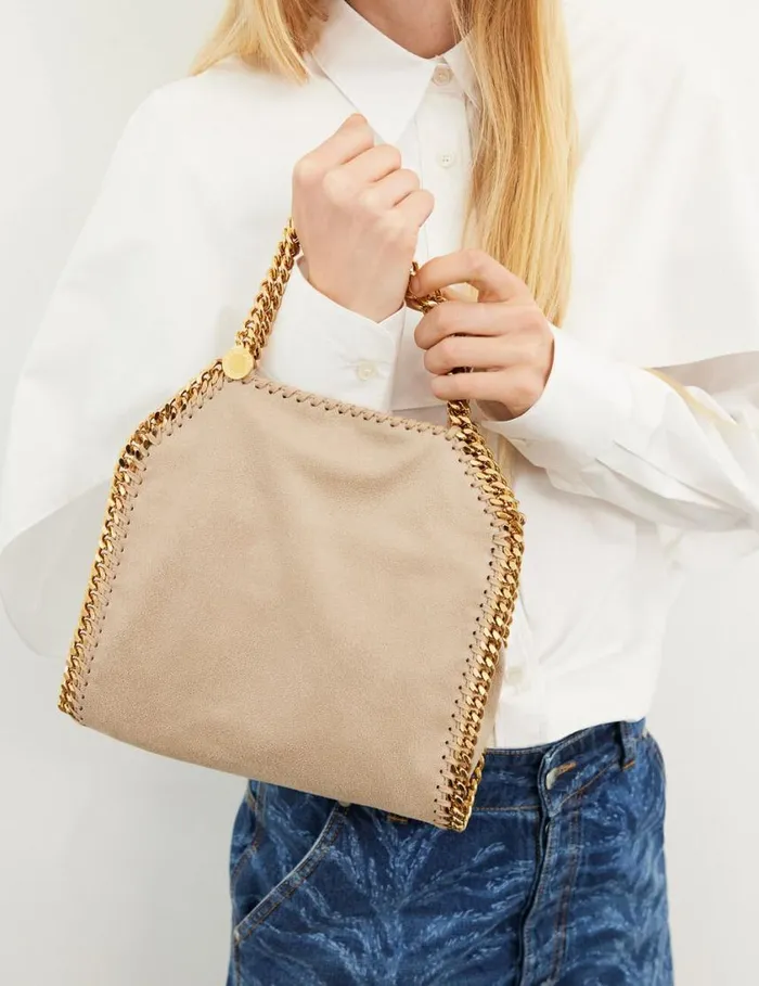 Women Falabella Mini Tote Bag Butter Cream Stella McCartney Mini Bags And Clutches Women Falabella Mini Tote Bag Butter Cream Stella McCartney Mini Bags And Clutches