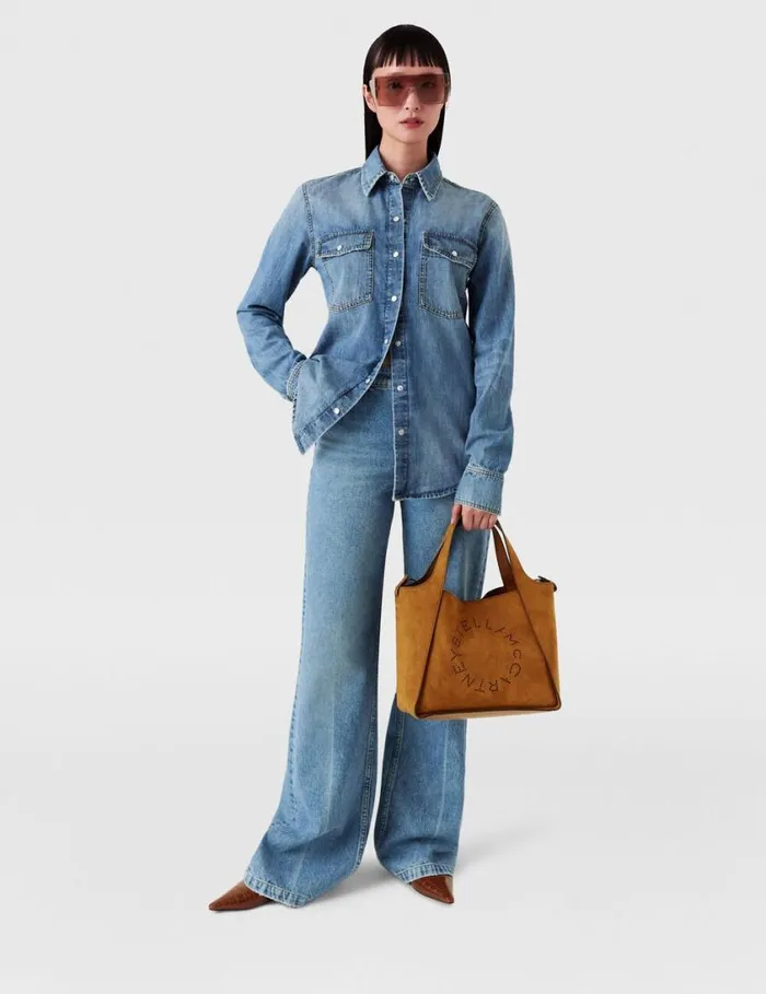 Women Falabella Pocket Bootcut Jeans Blue Stella McCartney Pants And Shorts Women Falabella Pocket Bootcut Jeans Blue Stella McCartney Pants And Shorts