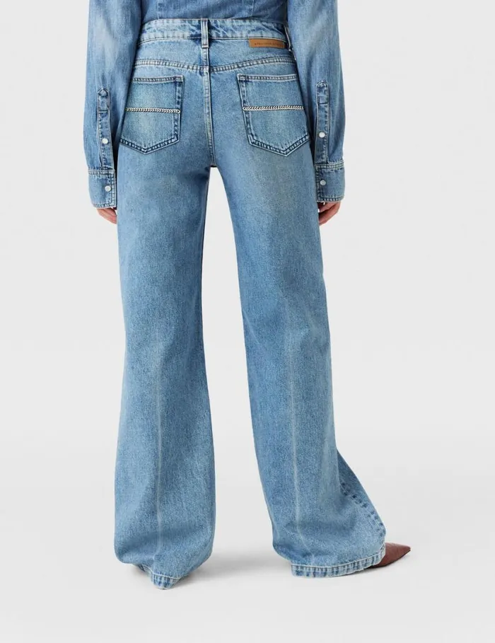 Women Falabella Pocket Bootcut Jeans Blue Stella McCartney Pants And Shorts Women Falabella Pocket Bootcut Jeans Blue Stella McCartney Pants And Shorts