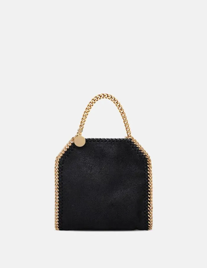 Women Falabella Tiny Tote Bag Black Stella McCartney Crossbody Bags