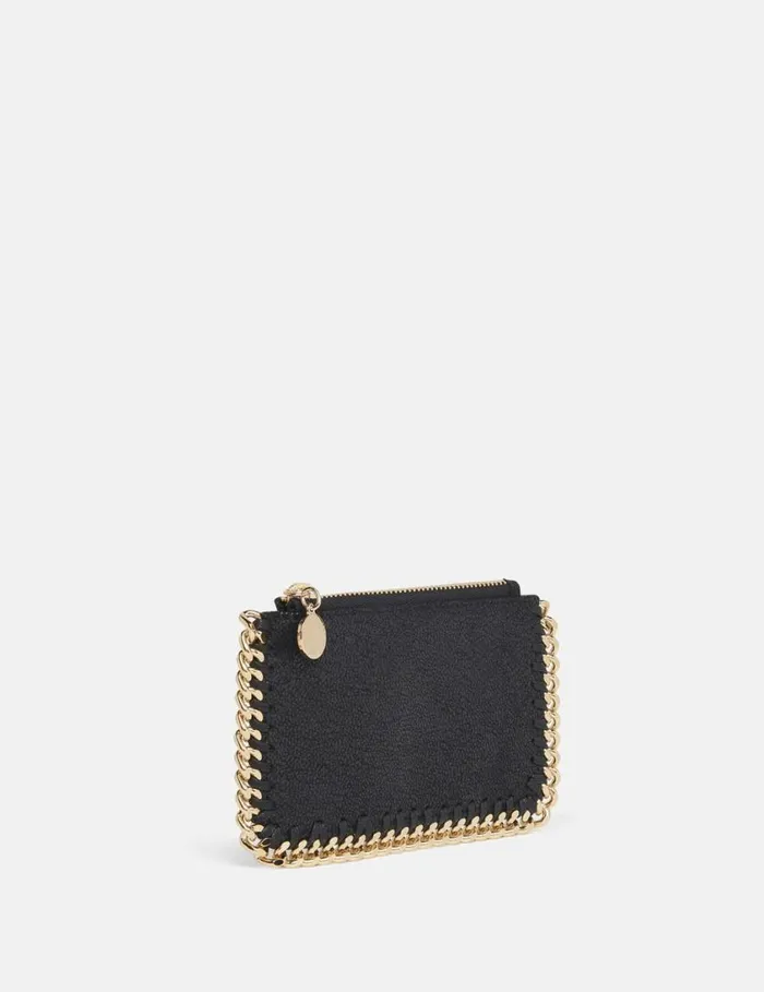 Women Falabella Zip Cardholder Black Stella McCartney Compact Wallets Women Falabella Zip Cardholder Black Stella McCartney Compact Wallets