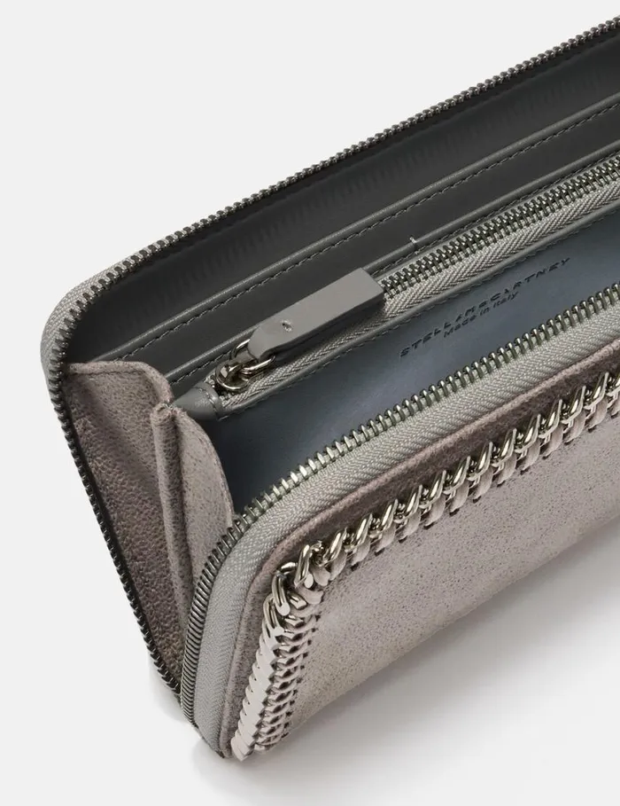 Women Falabella Zip Continental Wallet Light Grey Stella McCartney Iconic Falabella Women Falabella Zip Continental Wallet Light Grey Stella McCartney Iconic Falabella