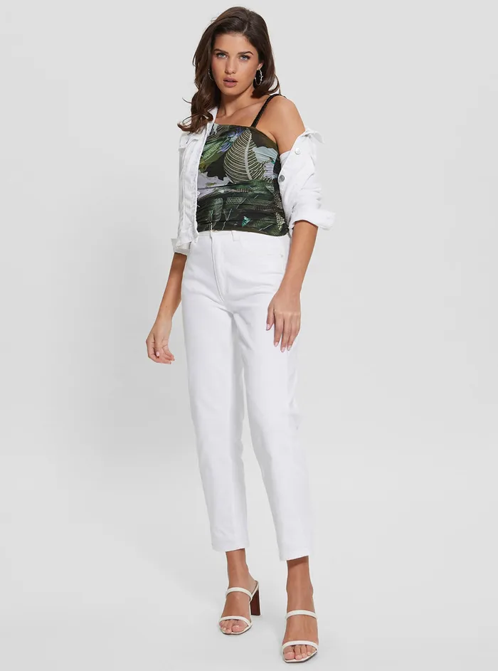 Women Fashion Tops GUESS Eco Moonlit Tropic Garden Dinah Top Women Fashion Tops GUESS Eco Moonlit Tropic Garden Dinah Top