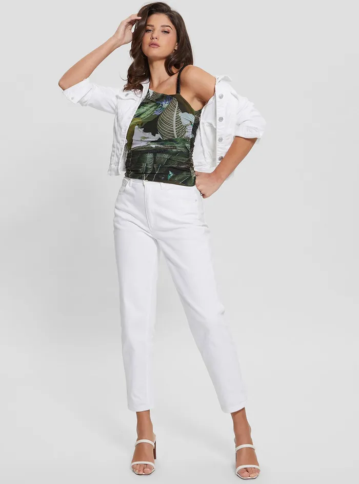 Women Fashion Tops GUESS Eco Moonlit Tropic Garden Dinah Top Women Fashion Tops GUESS Eco Moonlit Tropic Garden Dinah Top