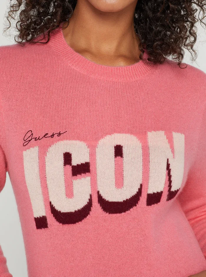 Women Fashion Tops GUESS Eco Pink Juliette Knit Top Women Fashion Tops GUESS Eco Pink Juliette Knit Top