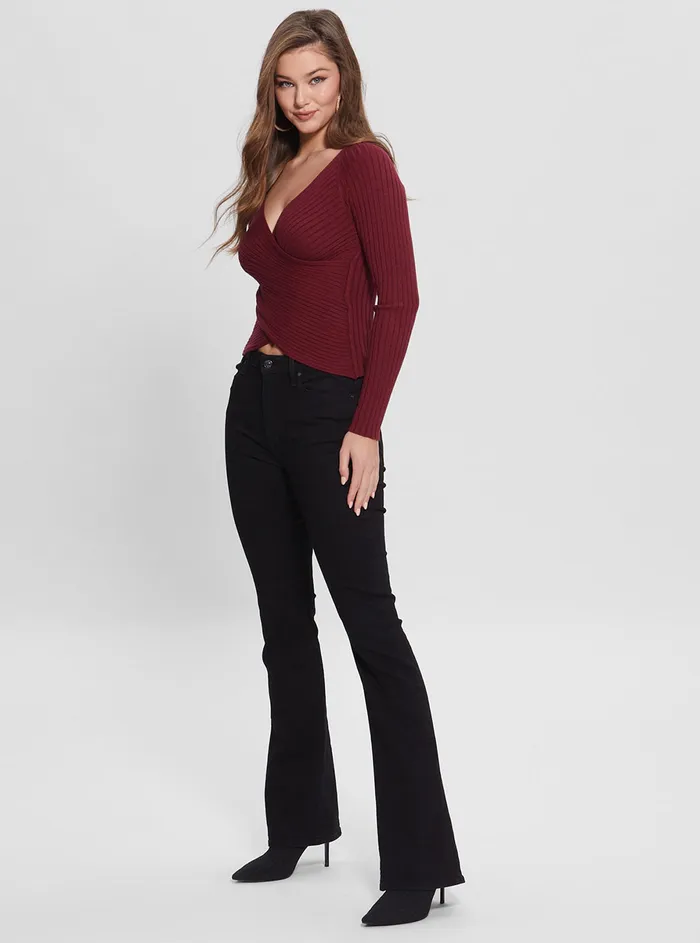Women Fashion Tops GUESS Eco Pink Sabine Knit Top Women Fashion Tops GUESS Eco Pink Sabine Knit Top
