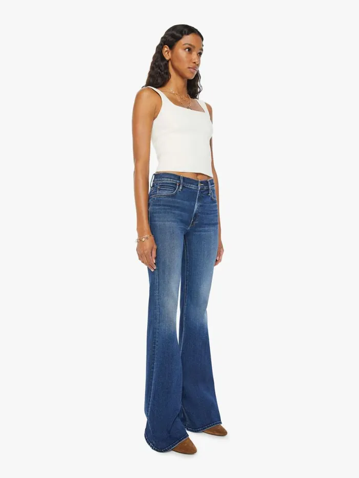 Women Flare Mother Denim The Doozy Blue