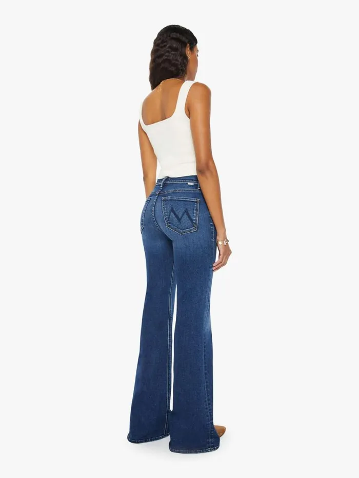 Women Flare Mother Denim The Doozy Blue
