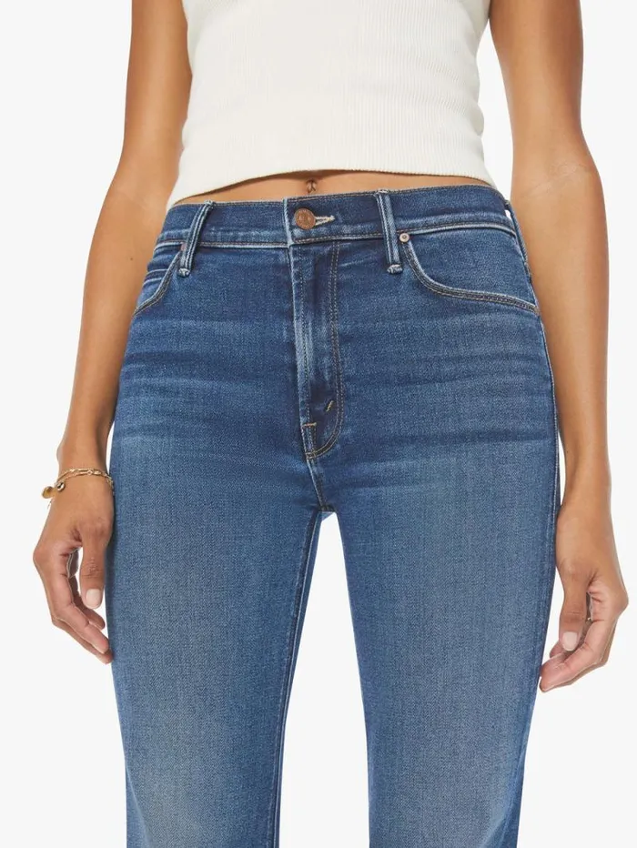 Women Flare Mother Denim The Doozy Blue